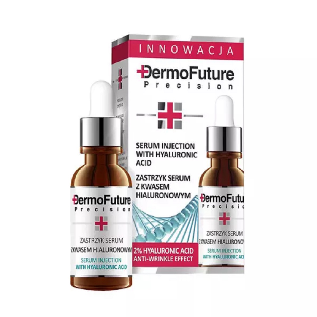 سرم مرطوب کننده پوست درموفیچر مدل hyaluronic acid حجم 20 میلی لیتر
